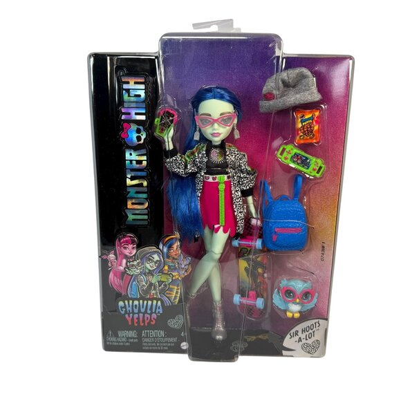 Monster High Ghoulia Yelps Doll Pet Owl Zombie Goth Punk Emo Horror Alternative - Picture 1 of 12
